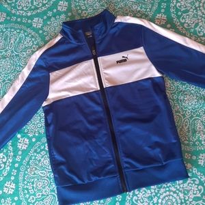 Boys Blue Puma Jacket size 10/12